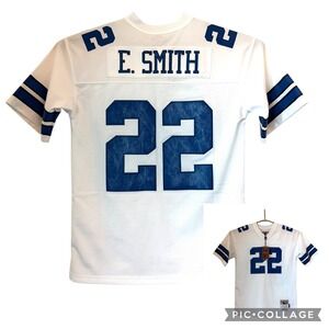 Mitchell Ness Emmitt Smith Dallas‎ Cowboys Legacy Jersey Youth XL White NEW READ